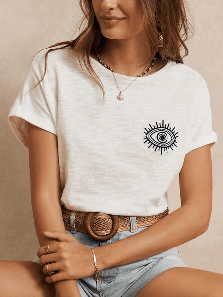 GREEK EYE Top-Women T-Shirts- Boheme Junction
