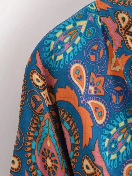 IZZY Cropped Kimono - Light Blue-BOHEME JUNCTION- Boheme Junction