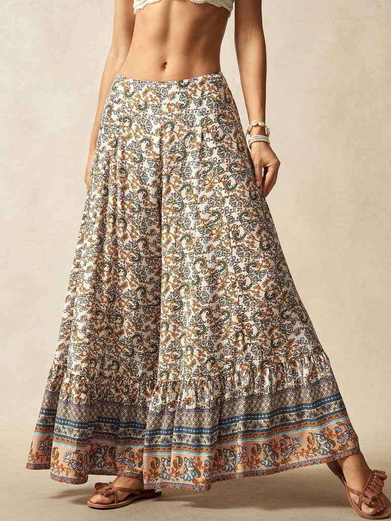 JAMIE Wide Leg Pants - Floral-Women Bottoms- Boheme Junction