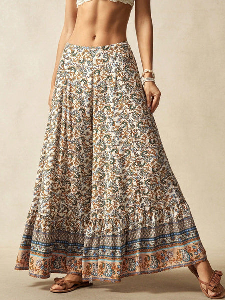 JAMIE Wide Leg Pants - Floral-Women Bottoms- Boheme Junction