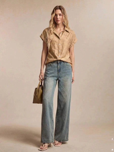 Boheme Junction Women Tops, Blouses & Tee JANE Top - Latte