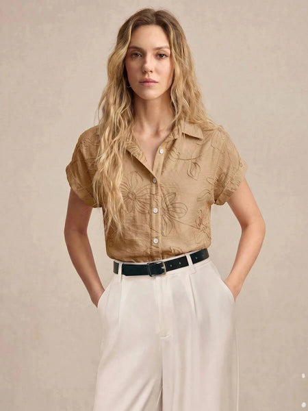 Boheme Junction Women Tops, Blouses & Tee JANE Top - Latte