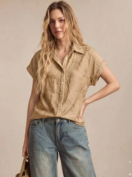 Boheme Junction Women Tops, Blouses & Tee JANE Top - Latte