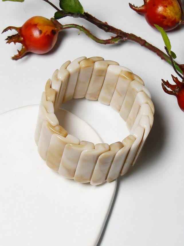 JARA Stretch Bracelet - Beige-Women Bracelets- Boheme Junction