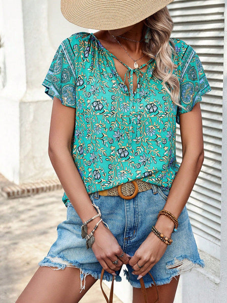 JOLIE Top - Green-Women Blouses- Boheme Junction