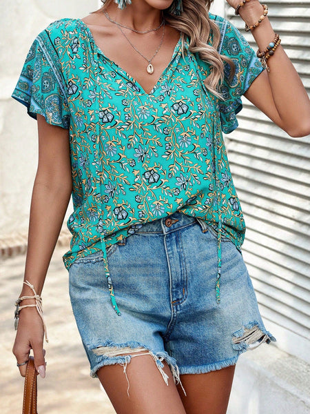JOLIE Top - Green-Women Blouses- Boheme Junction
