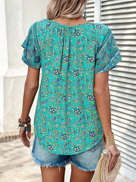 JOLIE Top - Green-Women Blouses- Boheme Junction