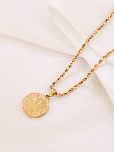 LIBERTY Necklace - Gold-Women Pendant Necklaces- Boheme Junction