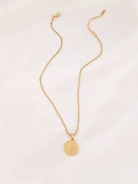 LIBERTY Necklace - Gold-Women Pendant Necklaces- Boheme Junction