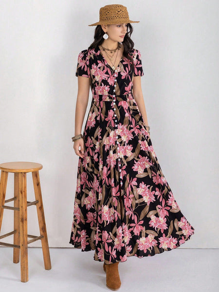 BOHEME JUNCTION Women Dresses MARA Maxi Dress - Black