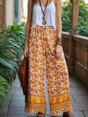 MIRA Pants - Yellow-pants- Boheme Junction