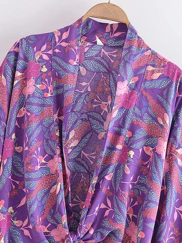 boheme junction Anhui MORELLO Cropped Kimono & Pants Set