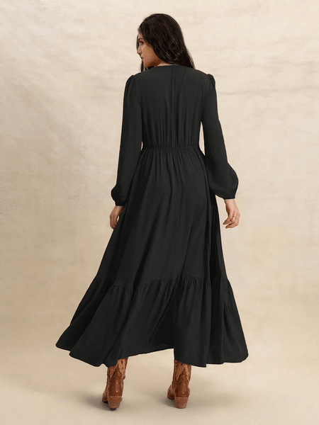 PARIS Maxi Dress - Black | LAST SIZES-Women Dresses- Boheme Junction