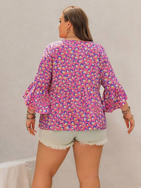 PLUS SIZE Rhea Top-Plus Size Blouses- Boheme Junction