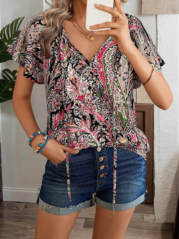 JOLIE Top - Pink-Women Blouses- Boheme Junction