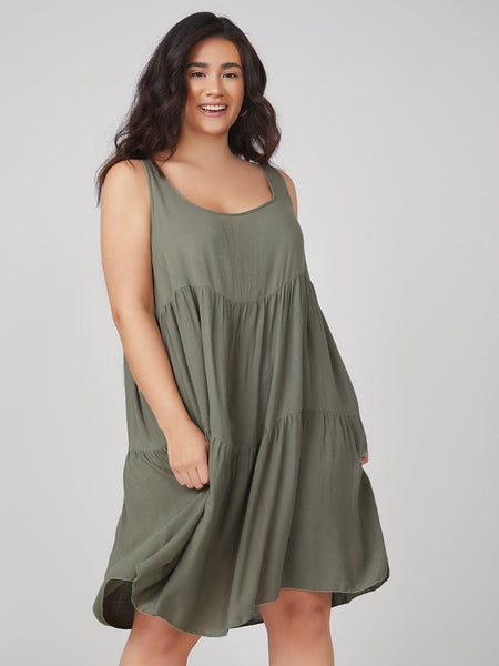 PLUS SIZE Adela Mini Dress | LAST SIZES-Plus Size Dresses- Boheme Junction