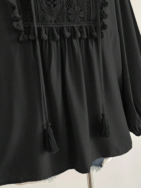 Boheme Junction Plus Size Tops PLUS SIZE Alyce Top - Black