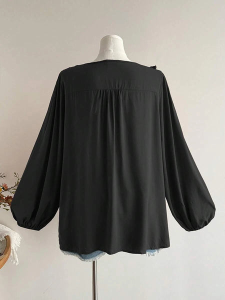 Boheme Junction Plus Size Tops PLUS SIZE Alyce Top - Black