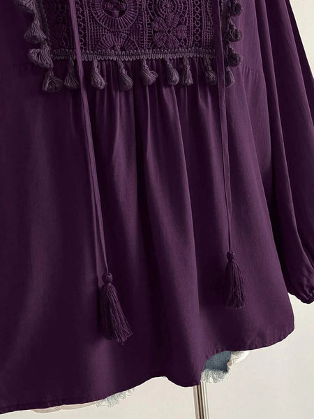 PLUS SIZE Alyce Top - Purple-Plus Size Tops- Boheme Junction