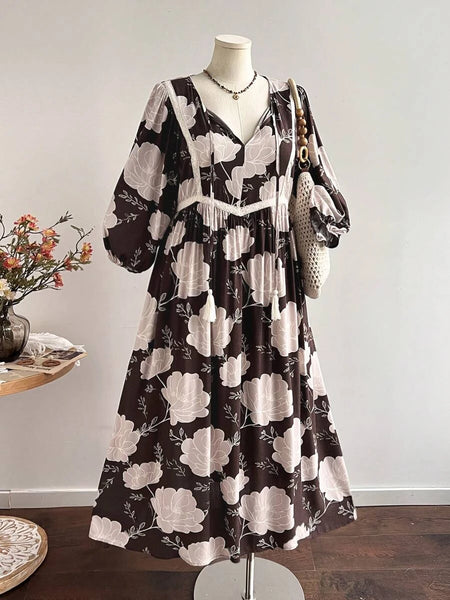 Boheme Junction Plus Size Dresses PLUS SIZE Audrey Maxi Dress - Chocolate