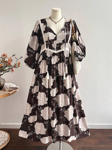 Boheme Junction Plus Size Dresses PLUS SIZE Audrey Maxi Dress - Chocolate