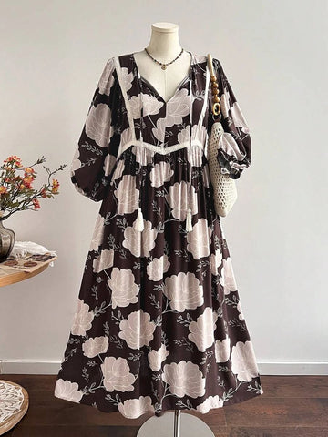 Boheme Junction Plus Size Dresses PLUS SIZE Audrey Maxi Dress - Chocolate
