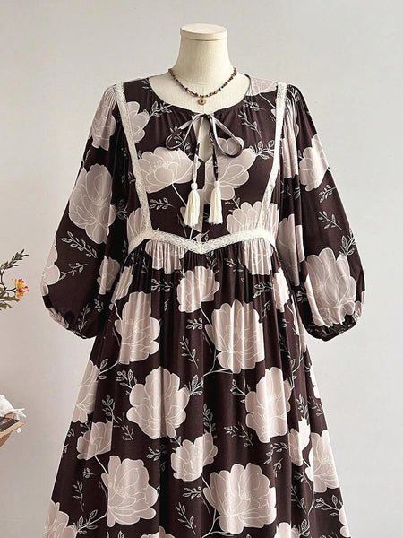 Boheme Junction Plus Size Dresses PLUS SIZE Audrey Maxi Dress - Chocolate