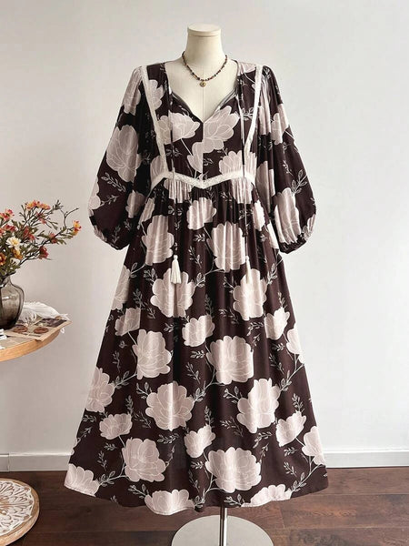 Boheme Junction Plus Size Dresses PLUS SIZE Audrey Maxi Dress - Chocolate