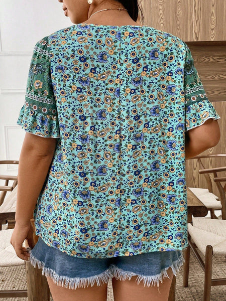 PLUS SIZE Benni Top - Green | LAST SIZES-Plus Size Tops- Boheme Junction