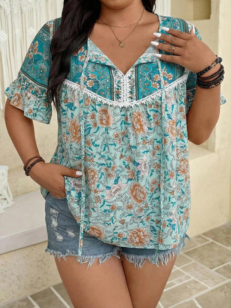 PLUS SIZE Benni Top - Mint-Plus Size Tops- Boheme Junction