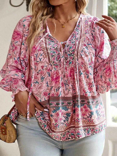 boheme junction Plus Size Tops PLUS SIZE Bradlee Top - Pink