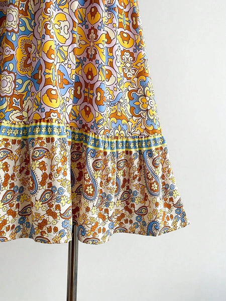 PLUS SIZE Capri Midi Dress - Yellow-Plus Size Dresses- Boheme Junction