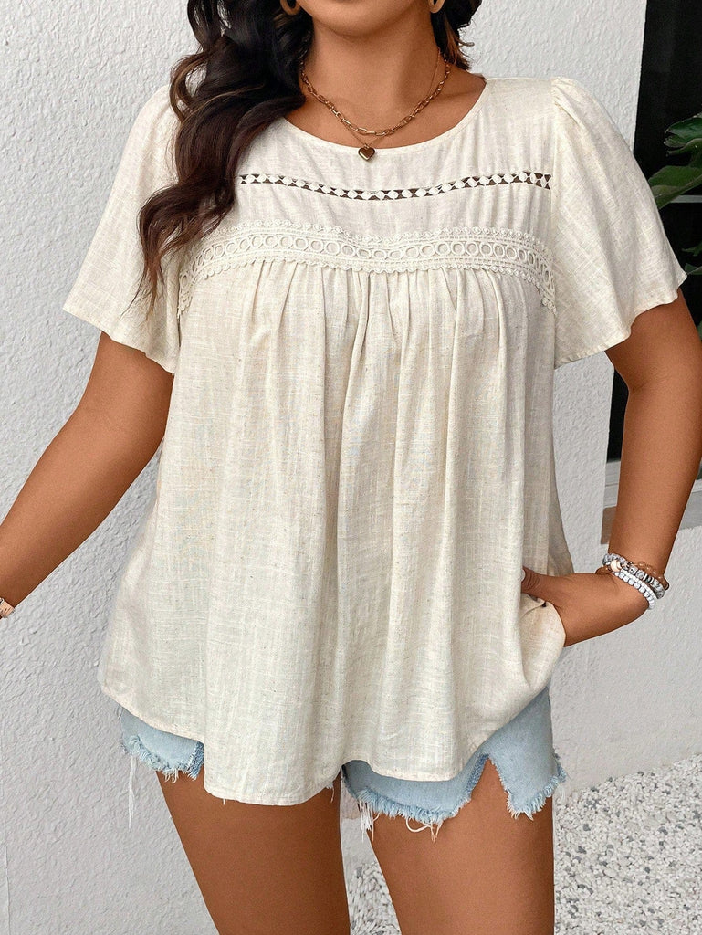 PLUS SIZE Cara Top | LAST SIZES-Plus Size Blouses- Boheme Junction