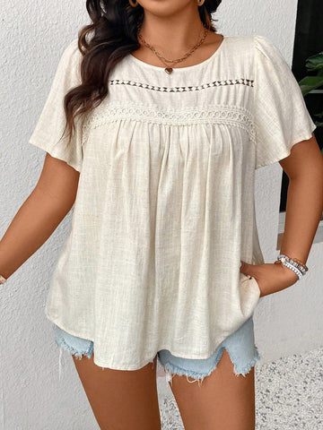 PLUS SIZE Cara Top | LAST SIZES-Plus Size Blouses- Boheme Junction