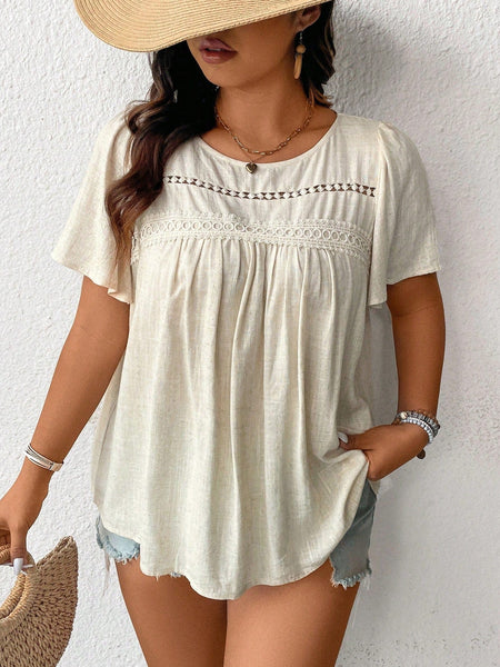 PLUS SIZE Cara Top | LAST SIZES-Plus Size Blouses- Boheme Junction