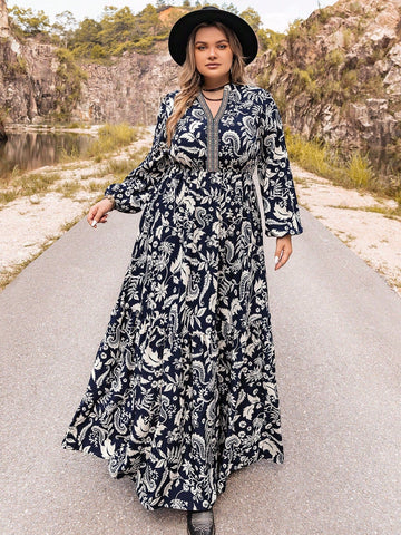 boheme junction Plus Size Dresses PLUS SIZE Carrie Maxi Dress - Dark Navy