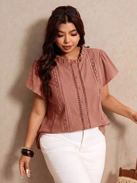 Boheme Junction Plus Size Tops PLUS SIZE Celia Top - Blush