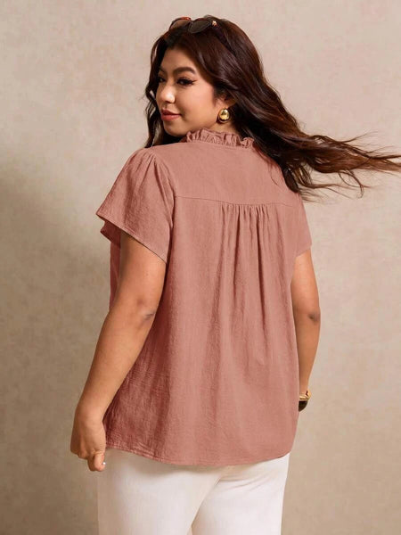 Boheme Junction Plus Size Tops PLUS SIZE Celia Top - Blush