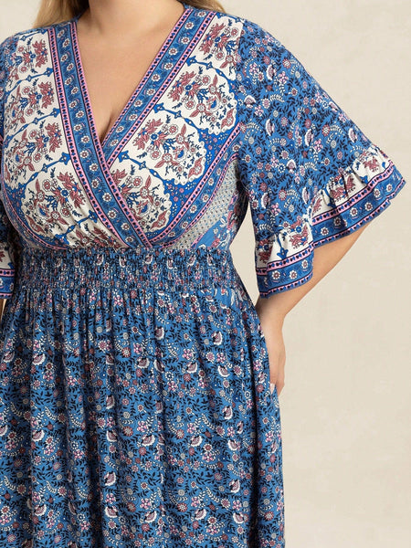 PLUS SIZE Chantelle Maxi Dress-Plus Size Dresses- Boheme Junction
