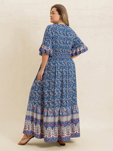 PLUS SIZE Chantelle Maxi Dress-Plus Size Dresses- Boheme Junction