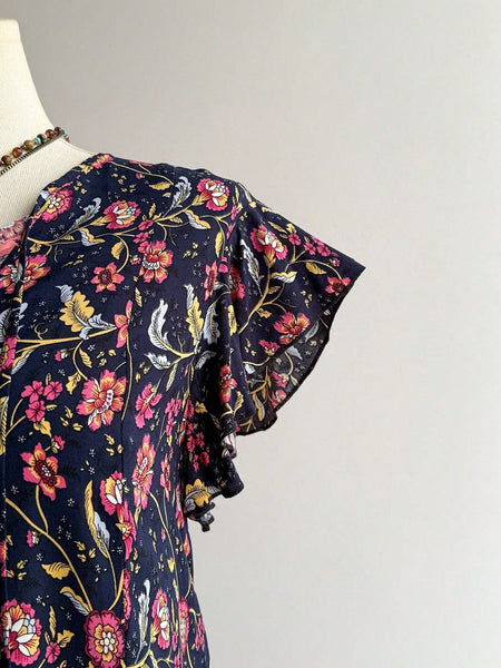 PLUS SIZE Cory Maxi Dress - Navy-Plus Size Dresses- Boheme Junction
