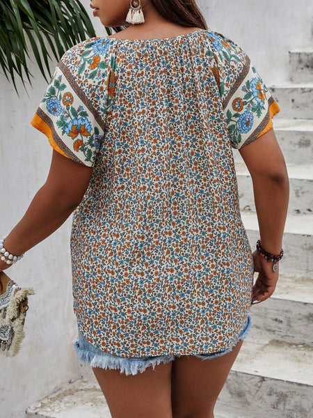 PLUS SIZE Dahlia Top | LAST SIZES-Plus Size Tops- Boheme Junction