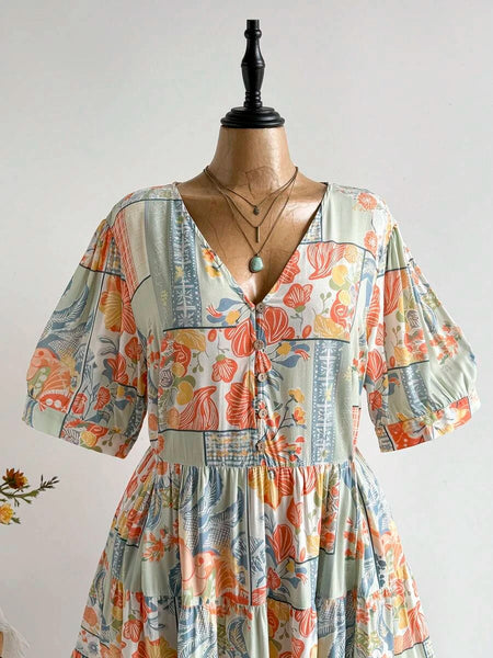 Boheme Junction Plus Size Dresses PLUS SIZE Danni Mini Dress - Pastel