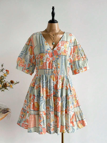 Boheme Junction Plus Size Dresses PLUS SIZE Danni Mini Dress - Pastel