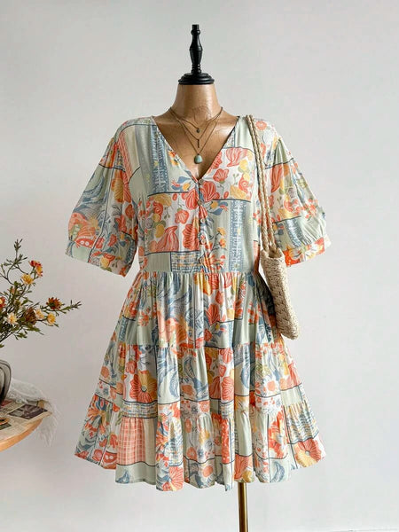 Boheme Junction Plus Size Dresses PLUS SIZE Danni Mini Dress - Pastel