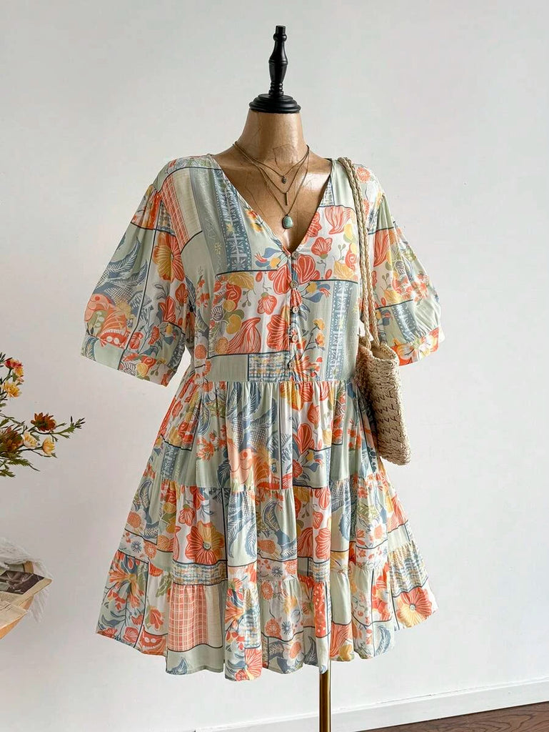 Boheme Junction Plus Size Dresses PLUS SIZE Danni Mini Dress - Pastel