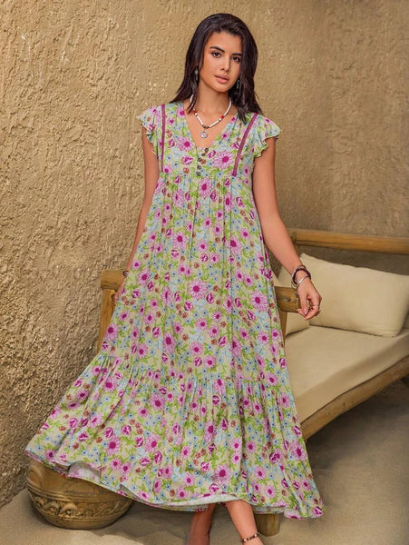 PLUS SIZE Elissa Maxi Dress-Plus Size Dresses- Boheme Junction