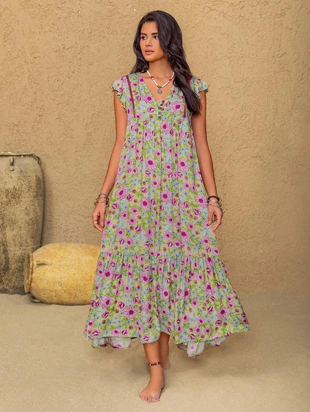 PLUS SIZE Elissa Maxi Dress-Plus Size Dresses- Boheme Junction