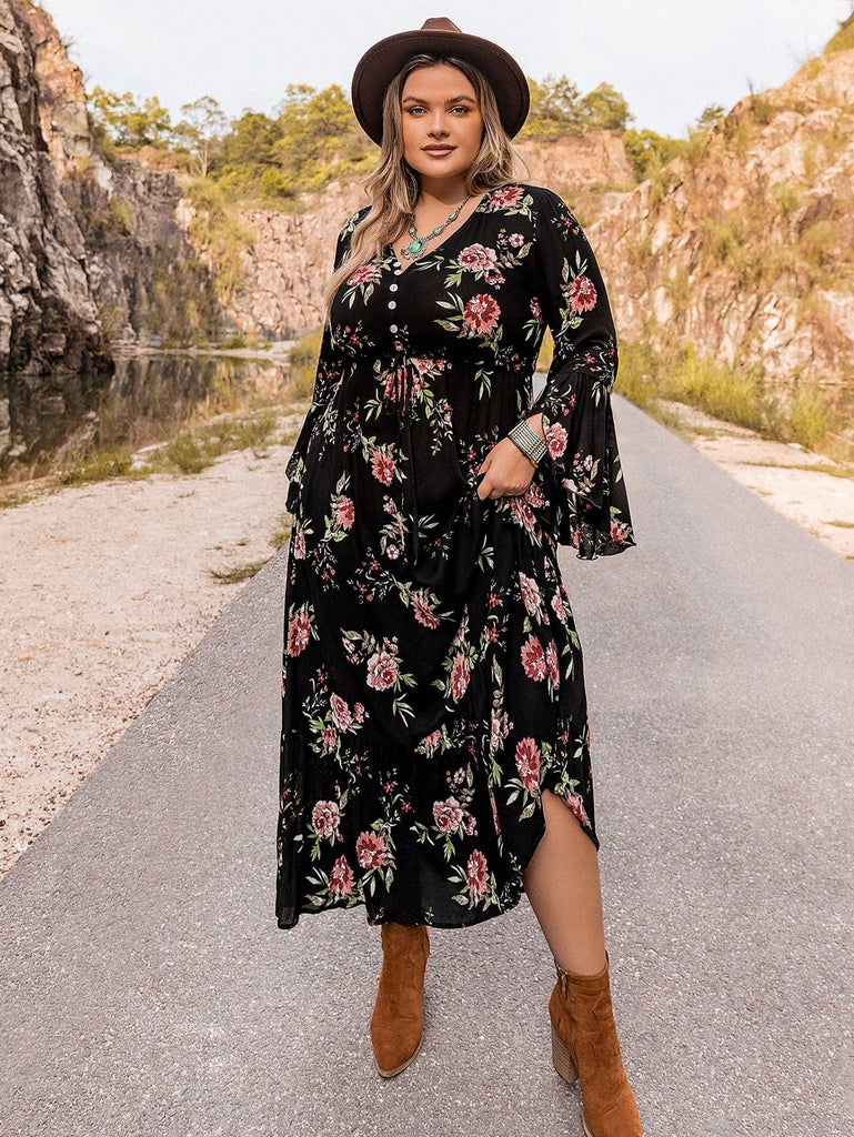 boho style dresses plus size PLUS SIZE Finley Maxi Dress - Black | Boho PLUS SIZE Dress