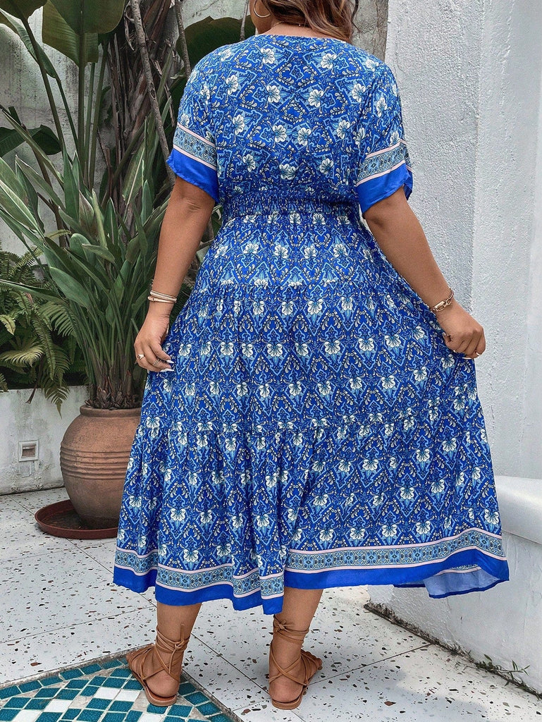 PLUS SIZE Hattie Maxi Dress - Blue | Boho Curve Dresses | BOHEME JUNCTION PLUS SIZE Hattie Maxi Dress - Blue | Boho Curve Dresses | BOHEME JUNCTION